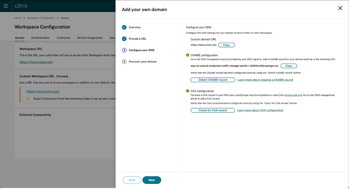 CNAME configuration